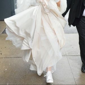 EUC white bedazzled sneaker wedges